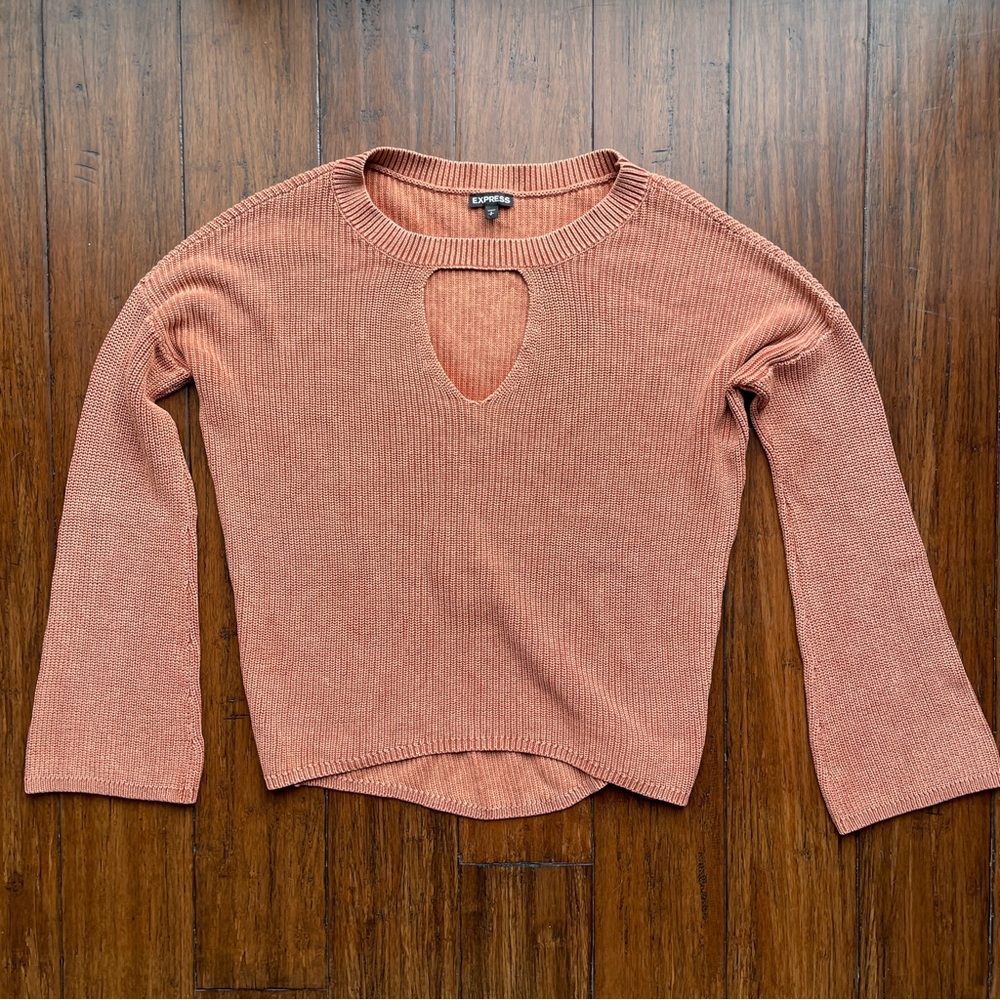 EXPRESS Cut Out Knit Sweater